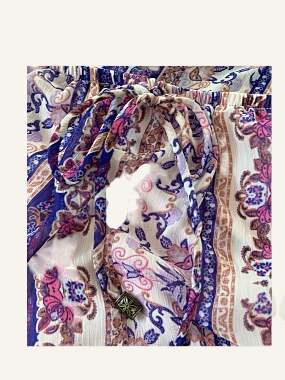 🌻 XHILARATION Sz M/M Boho Maxi Skirt Festival - Picture 5 of 6